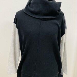 Calvin Klein Two-Tone Cowl Neck Sweater